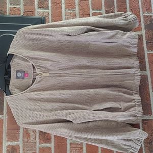 Vince Camuto Perforated Brushed Jacket Size L